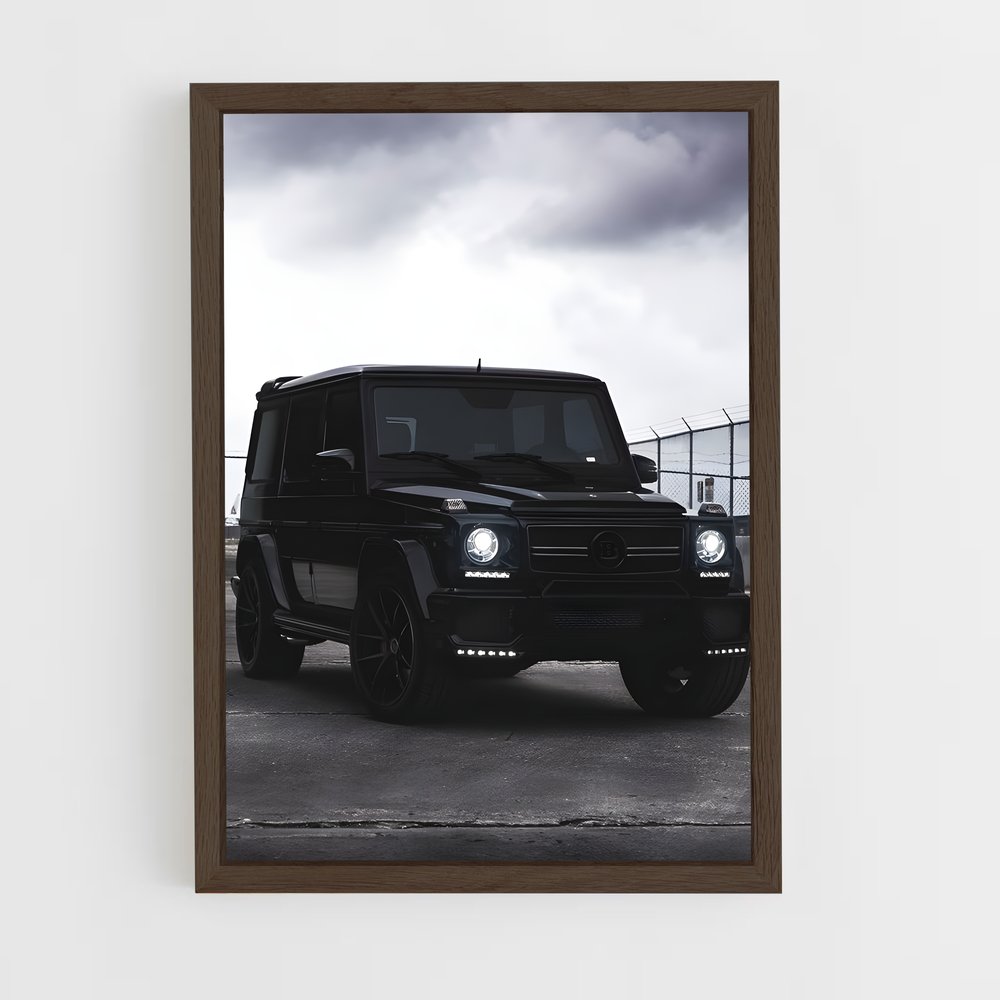 Poster Noir Énergique – affiche Mercedes (vue 5)